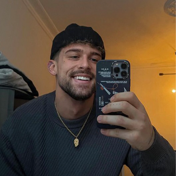 Ski Mask Halskæde - 18k Guldbelagt