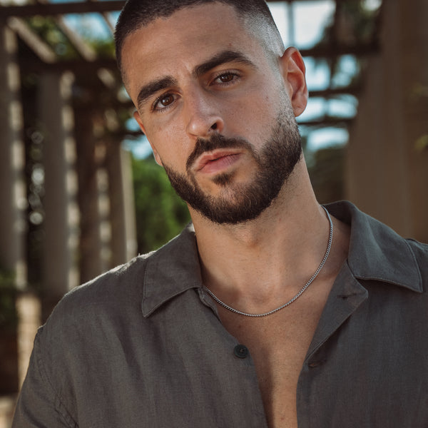 Curb Chain - Sølvfarvet