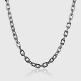 Helios Chain – Sol inspireret sølv halskæde til mænd 6 mm stål