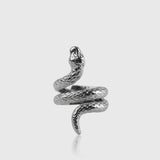 Snake Ring Sølv – Slange ring til mænd i sølvfarvet rustfrit stål