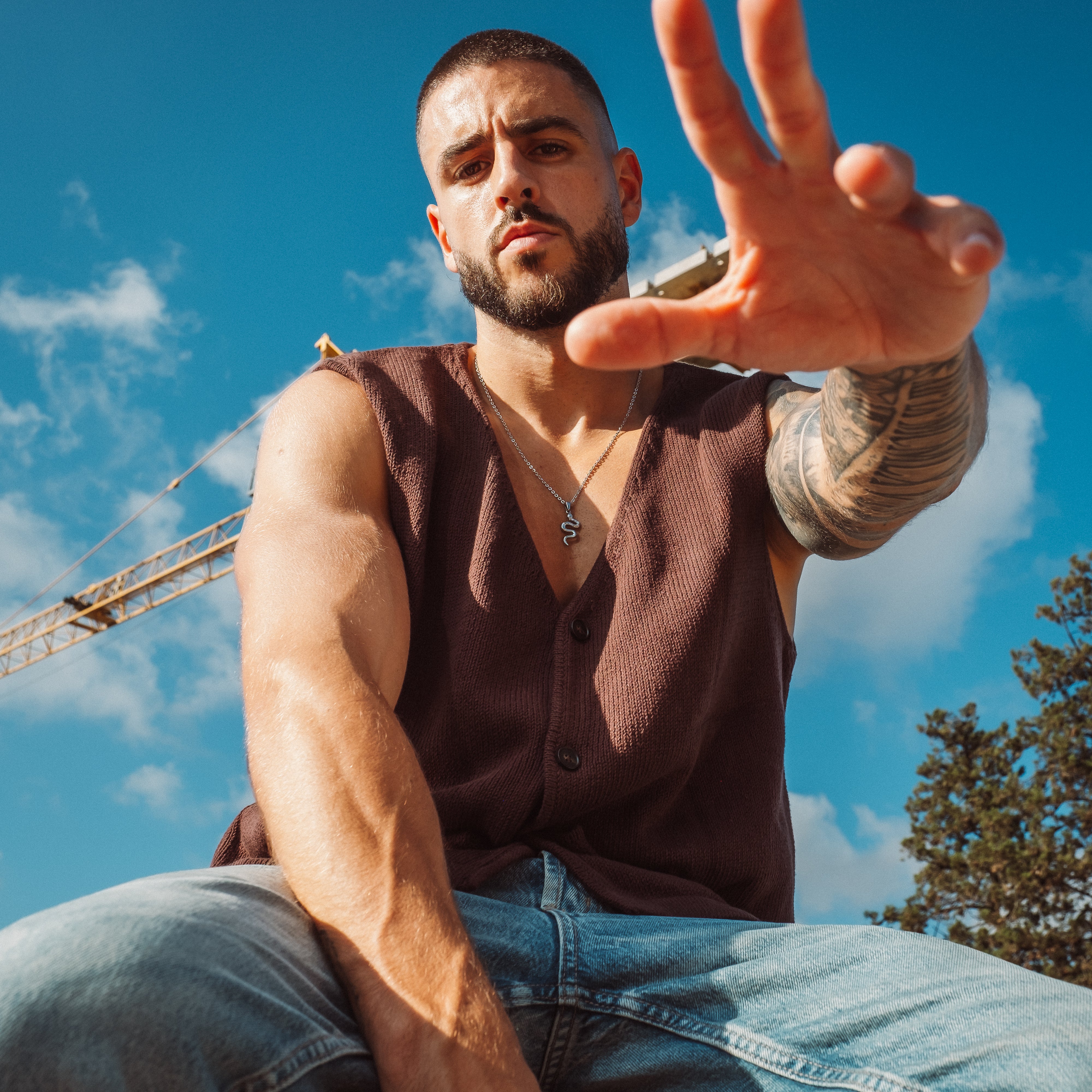 Snake Halskæde - Sølvfarvet