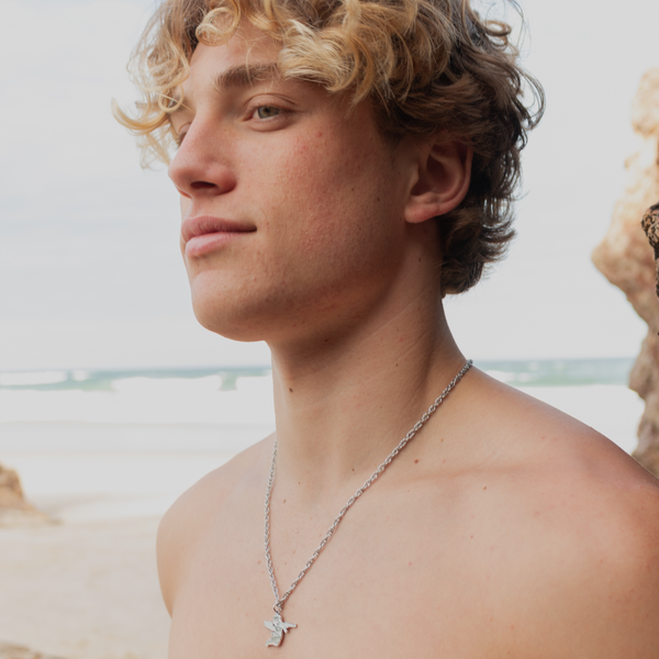 Ak-47 Angel Halskæde - Sølvfarvet