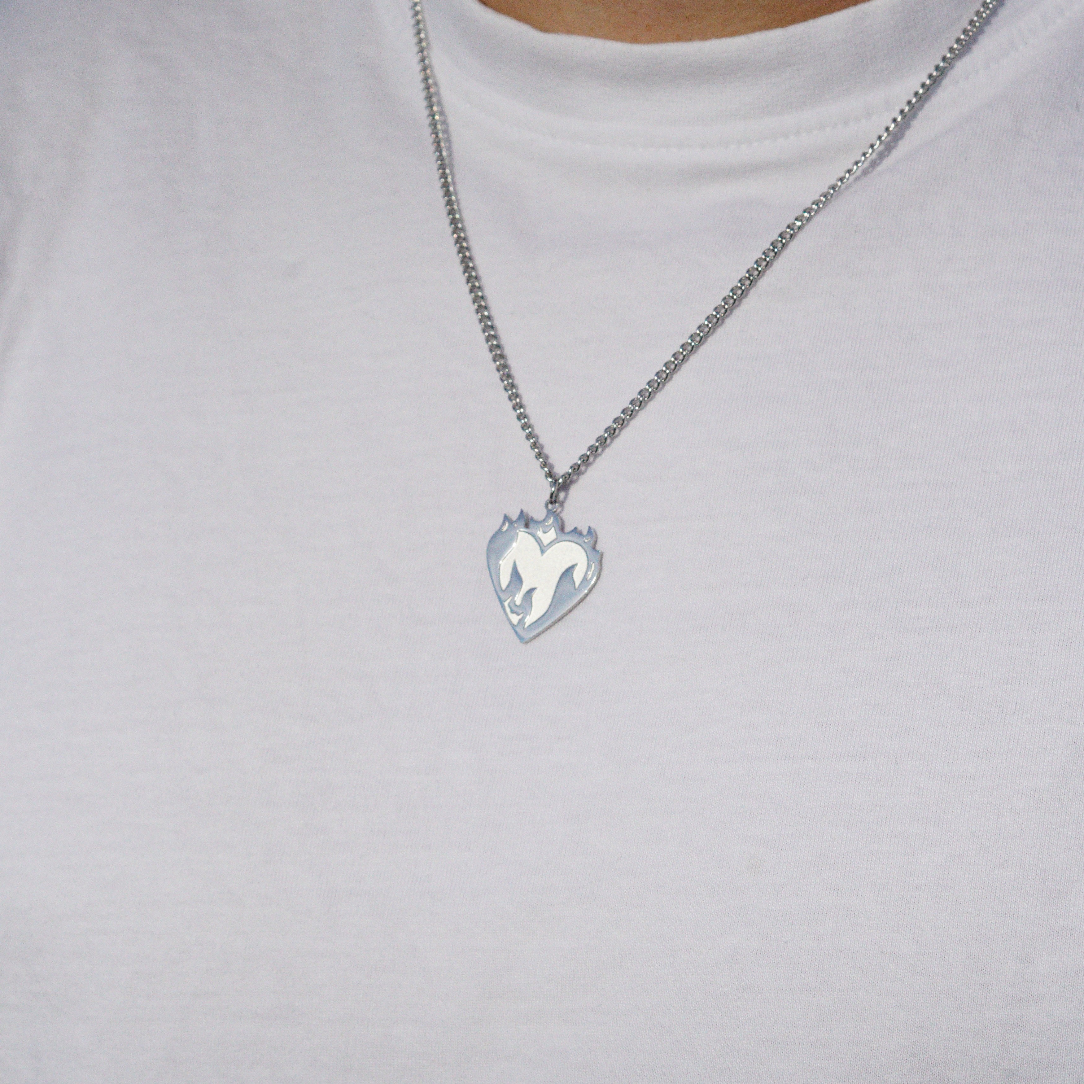 HEART NECKLACE - SILVER TONE