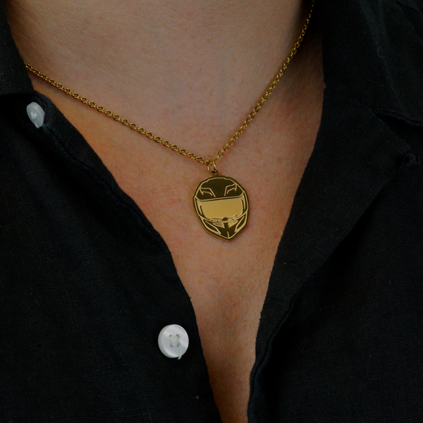 Helmet Halskæde - 18k Guldbelagt