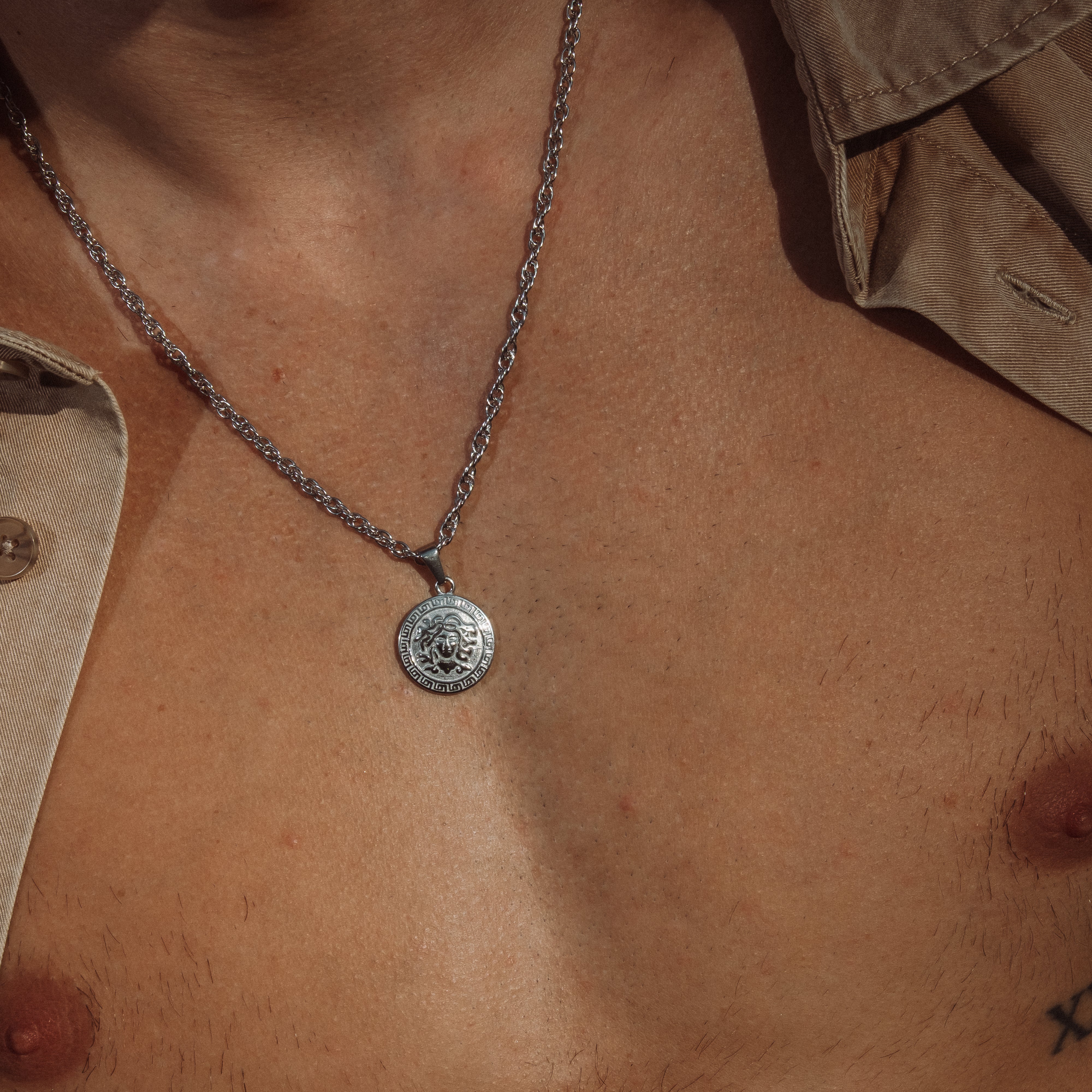 Medusa Halskæde - Sølvfarvet