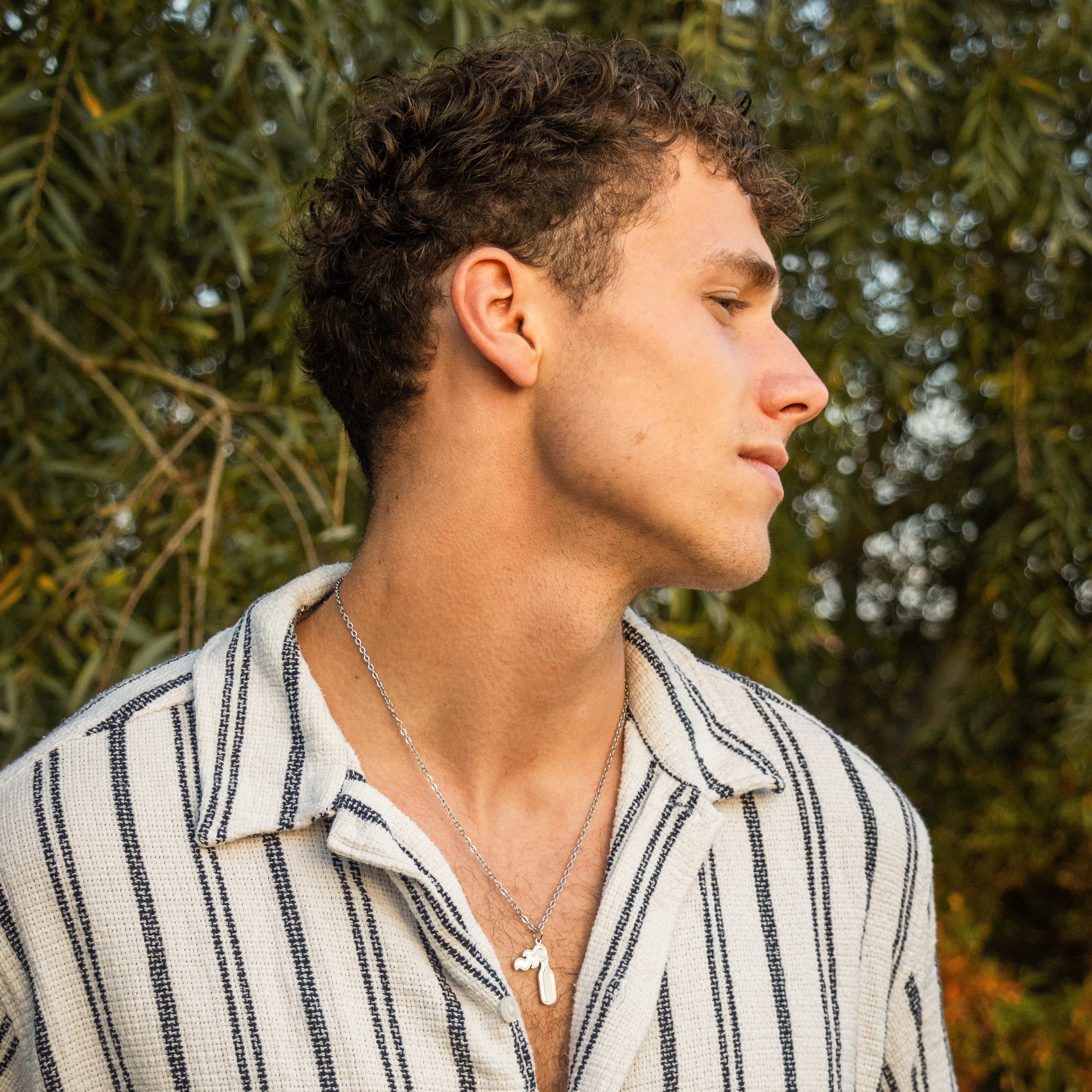 Molotov Halskæde - Sølvfarvet