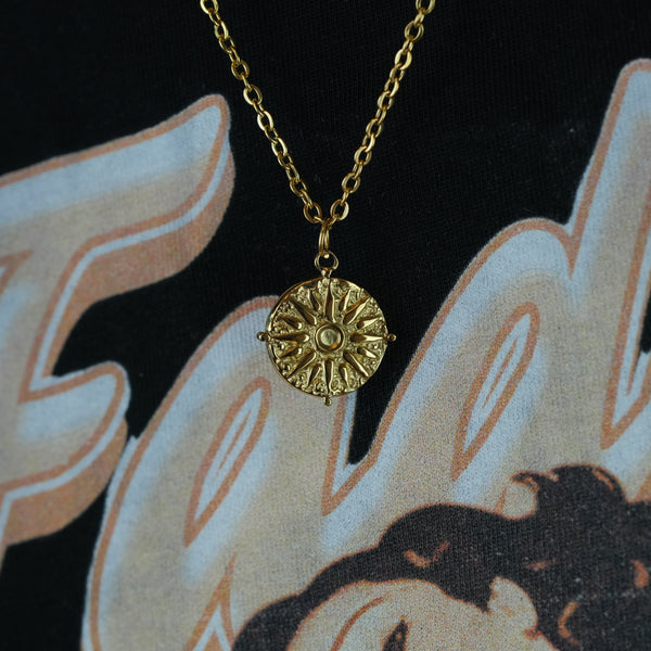 Solar Halskæde – Guldfarvet herrekæde 55 cm i 3 mm rustfrit stål