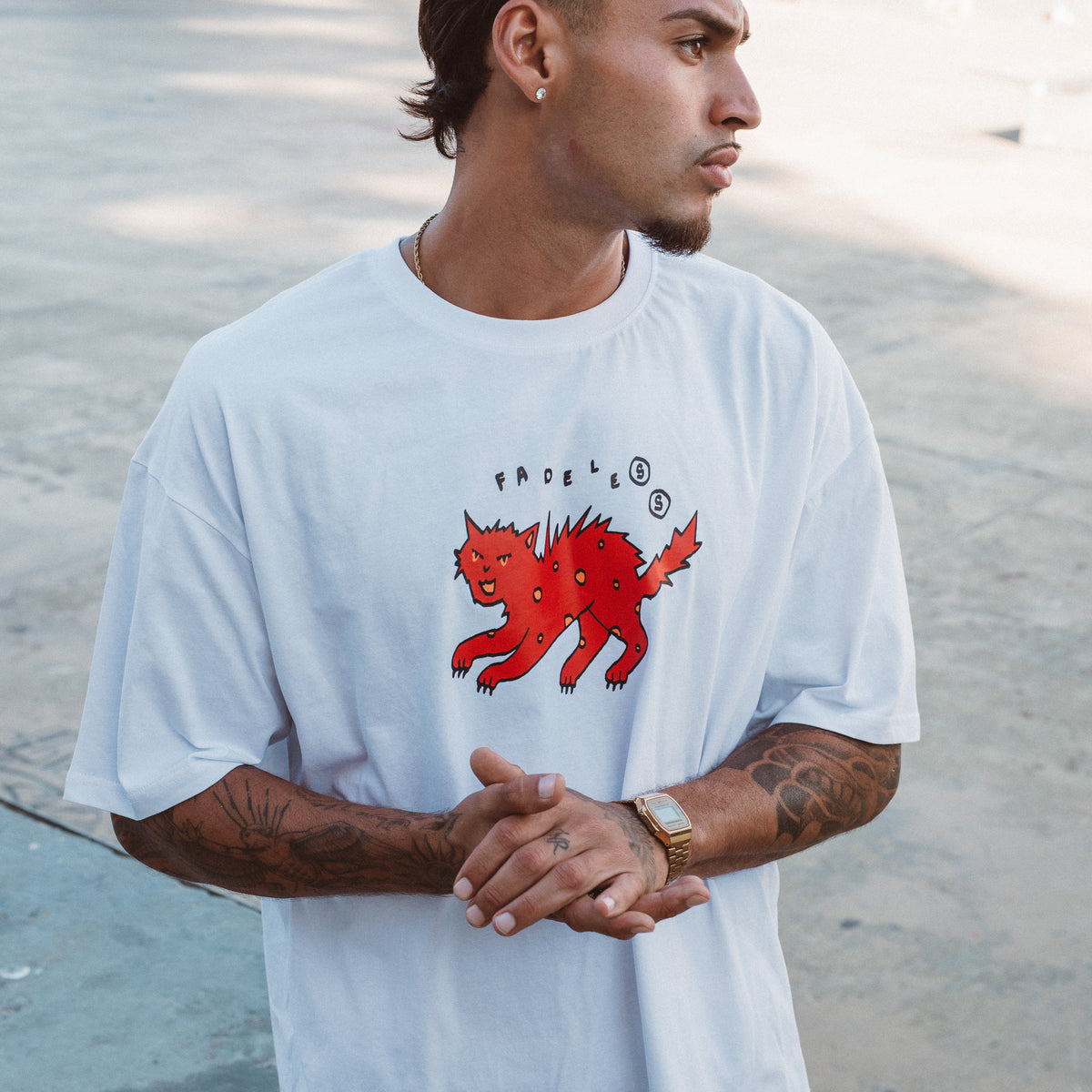 Cat Tee - Oversized Boxfit