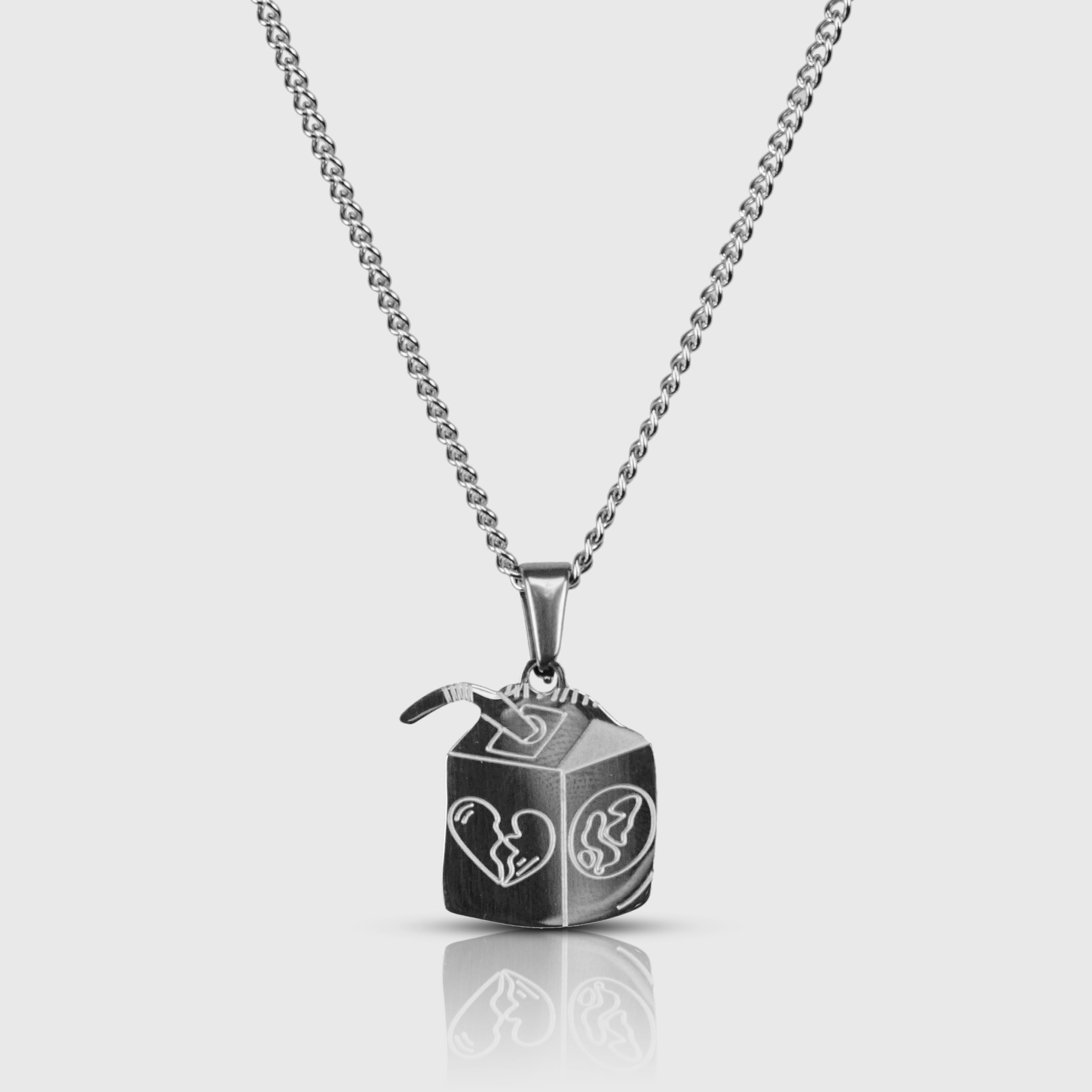 JUICE NECKLACE - SILVER TONE