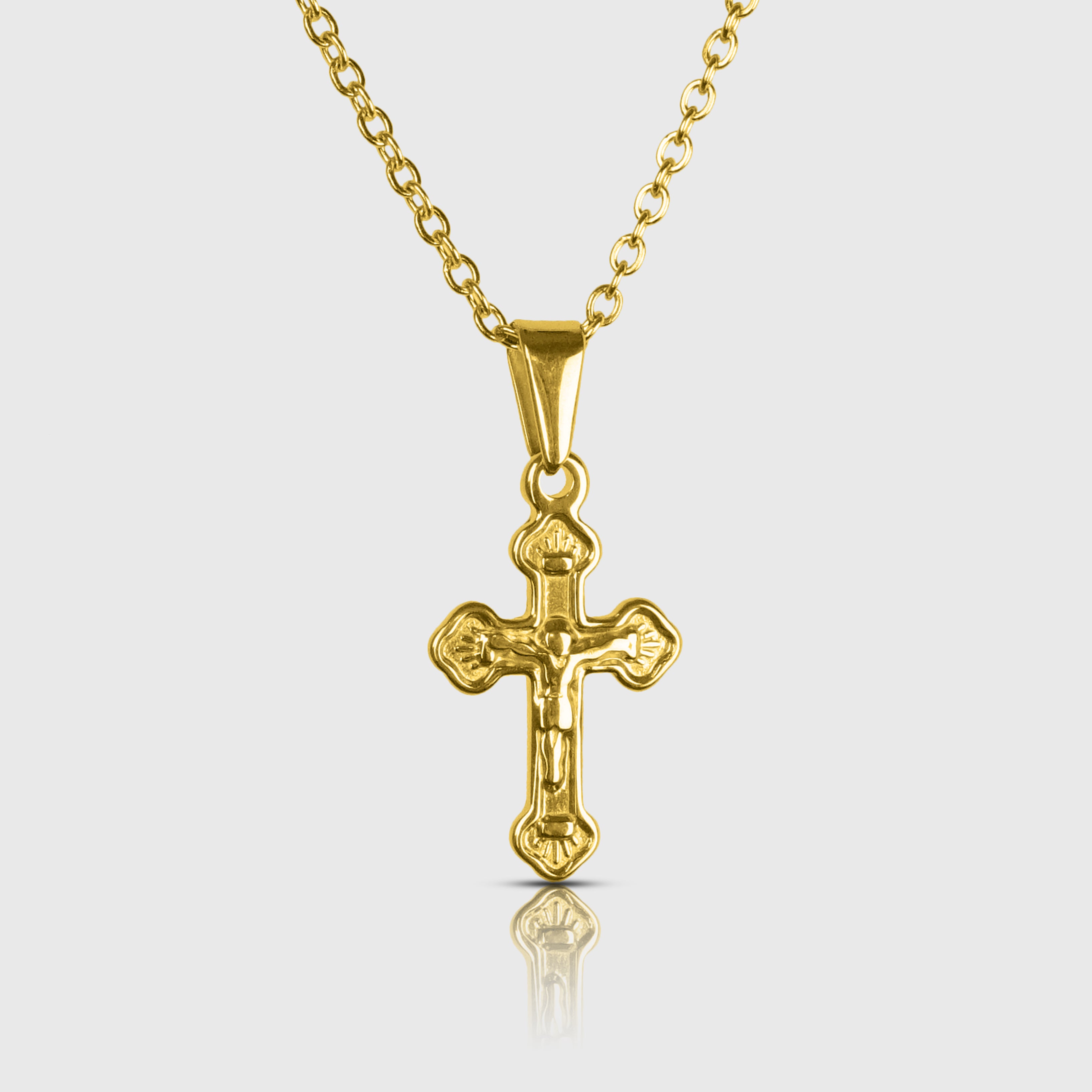 CRUCIFIX 2.0 HÄNGE - GULDTON