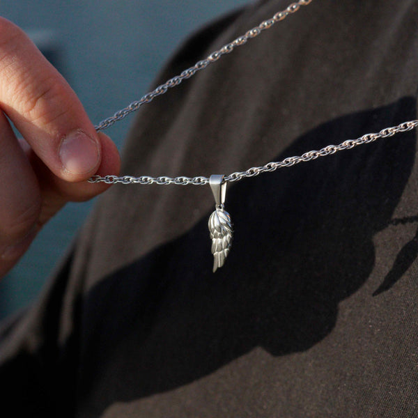 Wing Halskæde - Sølvfarvet