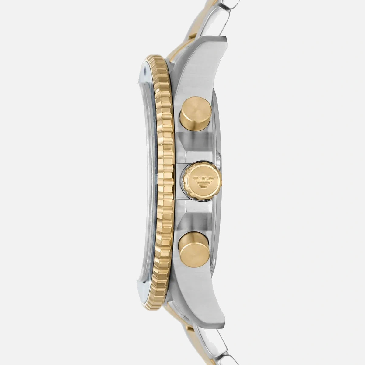 Emporio Armani chronograph ur i two-tone stål og guld