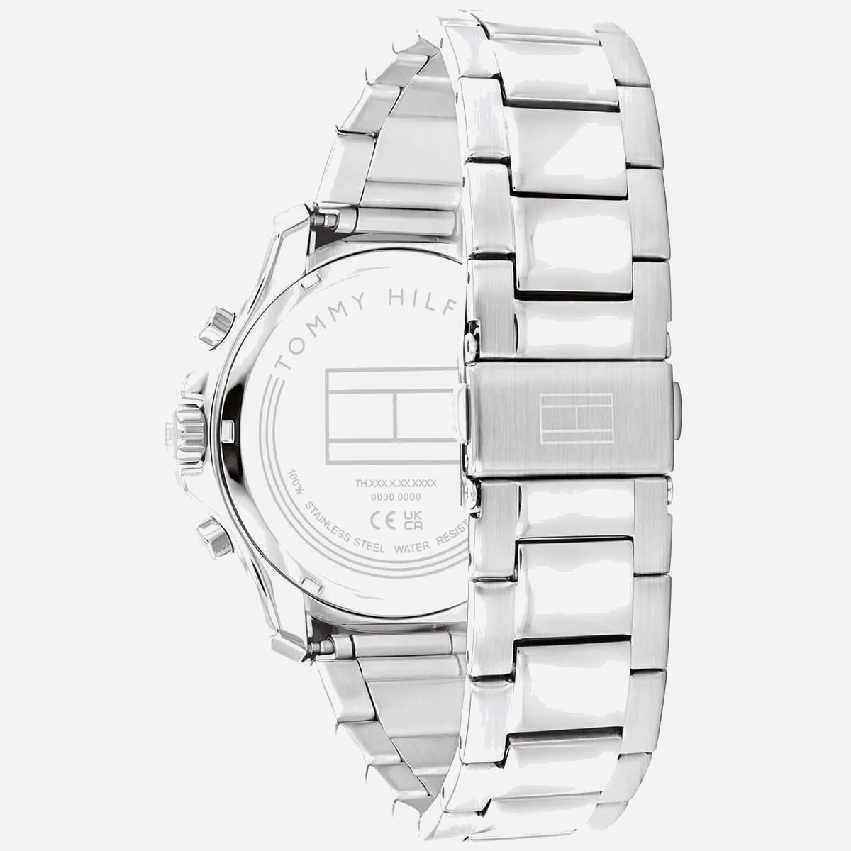 Tommy Hilfiger herreur i rustfrit stål med lænkearmbånd
