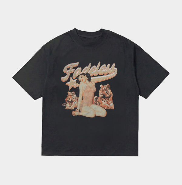 Sort Fadeless t-shirt med vintage 