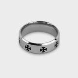 Cross Ring - Sølvfarvet
