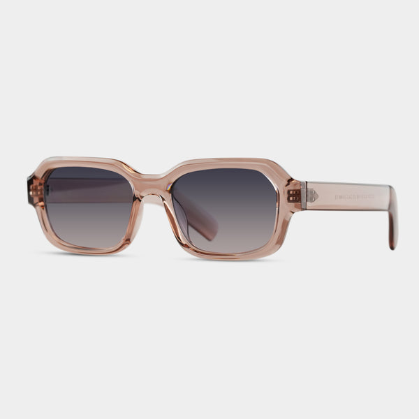 Esther Candy solbriller i transparent rosa med gradient linser