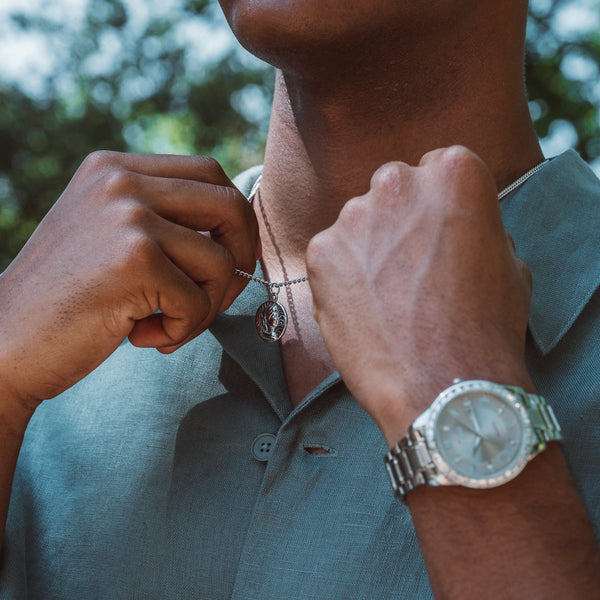 Gladiator Halskæde - Sølvfarvet