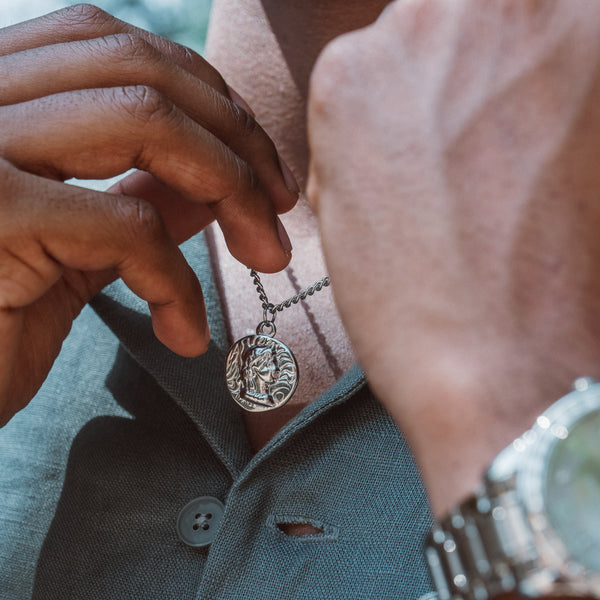 Gladiator Halskæde - Sølvfarvet