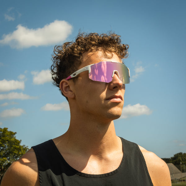 Noire Glamour - Sportsbriller Lyserød