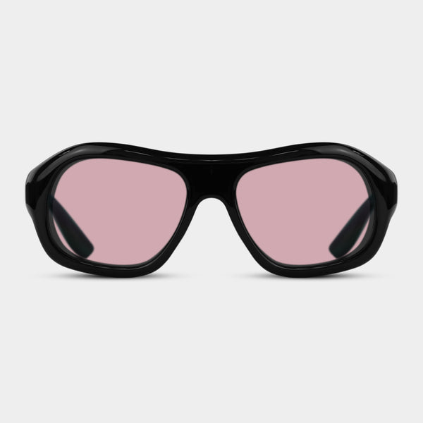 Isabella Blossom solbriller med sort stel og rosa linser fra Fadeless