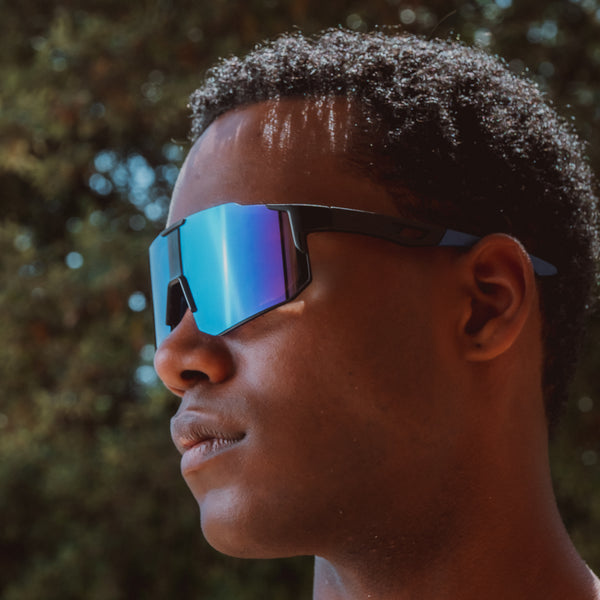 Noire Purplish - Sportsbriller Blå