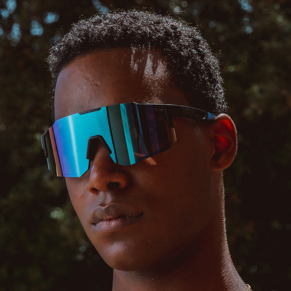 Noire Purplish - Sportsbriller Blå