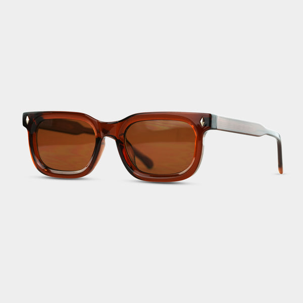 Fadeless Oliver Hazel solbriller med brunt glas og stel