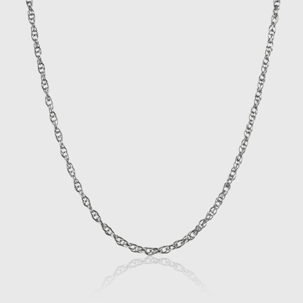 Rope Chain - Sølvfarvet