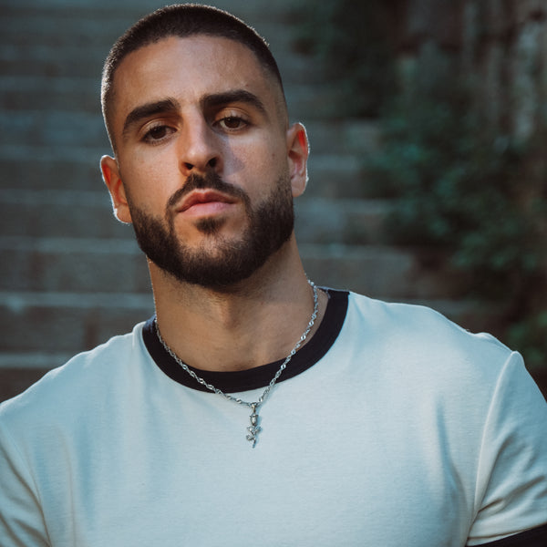 Rose Halskæde - Sølvfarvet