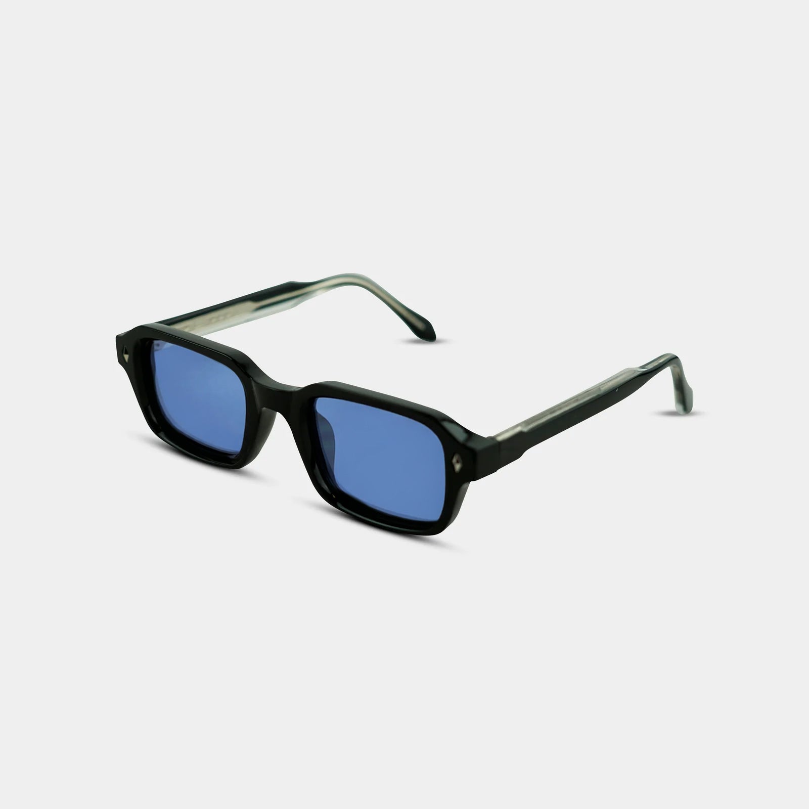 Fadeless Sean Ocean solbriller med blå glas og sort stel