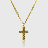 Shiny Cross Halskæde – 18K guld kors halskæde til herre maskulint look