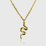 Snake Halskæde - 18k Guldbelagt