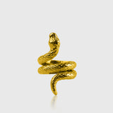 Snake Ring Guld – 18K guldbelagt slange ring til herre maskulin finish
