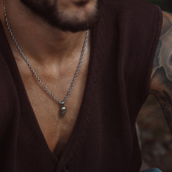 Wing Halskæde - Sølvfarvet