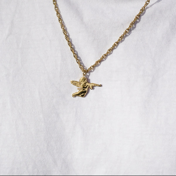 AK-47 ANGEL HALSKÆDE - GULD