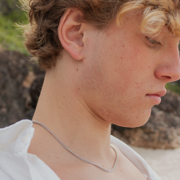 Curb Chain - Sølvfarvet