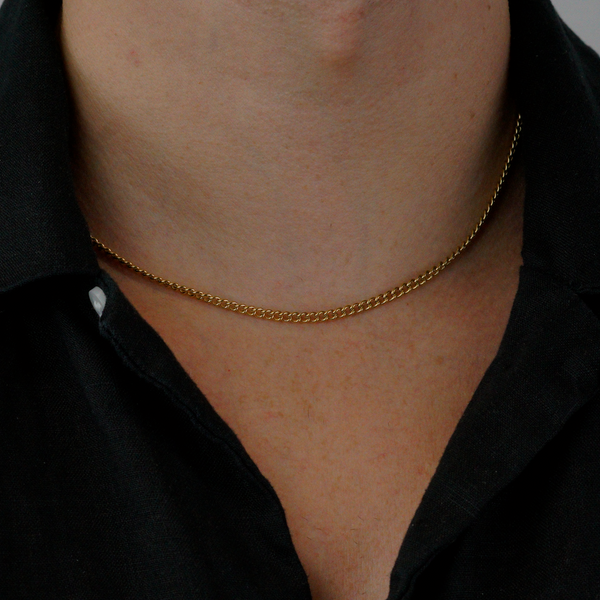 CURB CHAIN - GULD