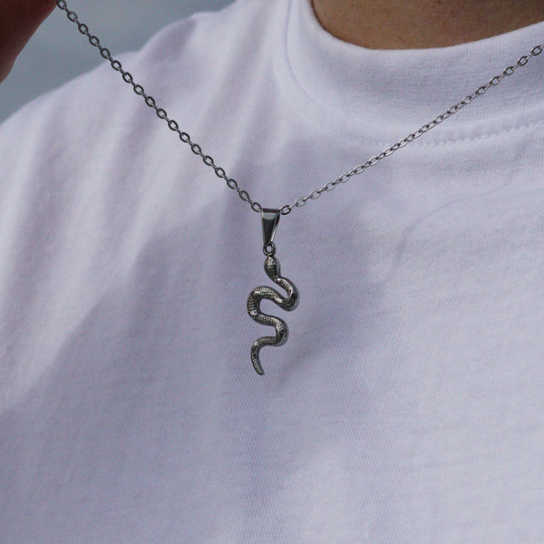SNAKE HALSKÆDE - SØLV