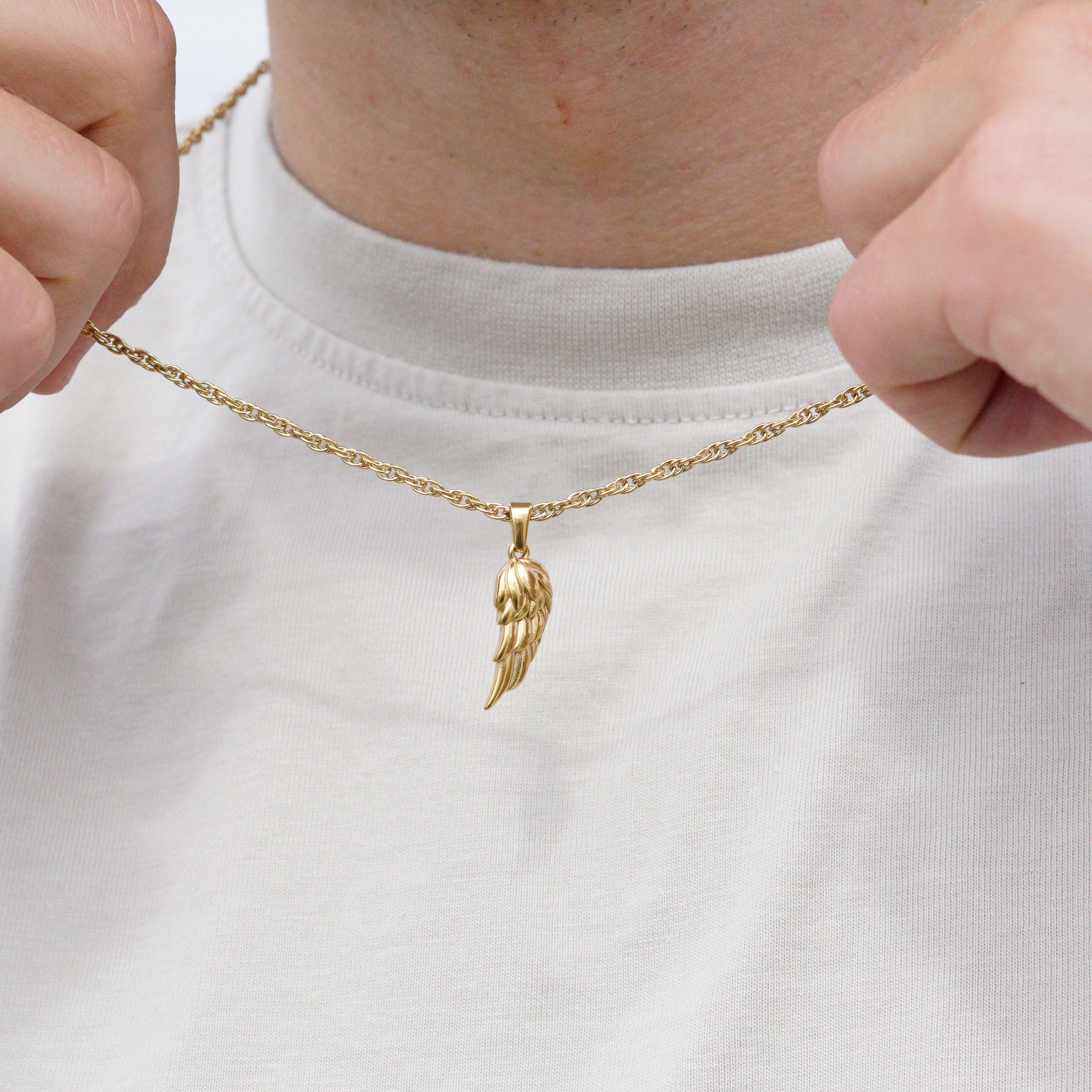 WING NECKLACE - GOLD TONE