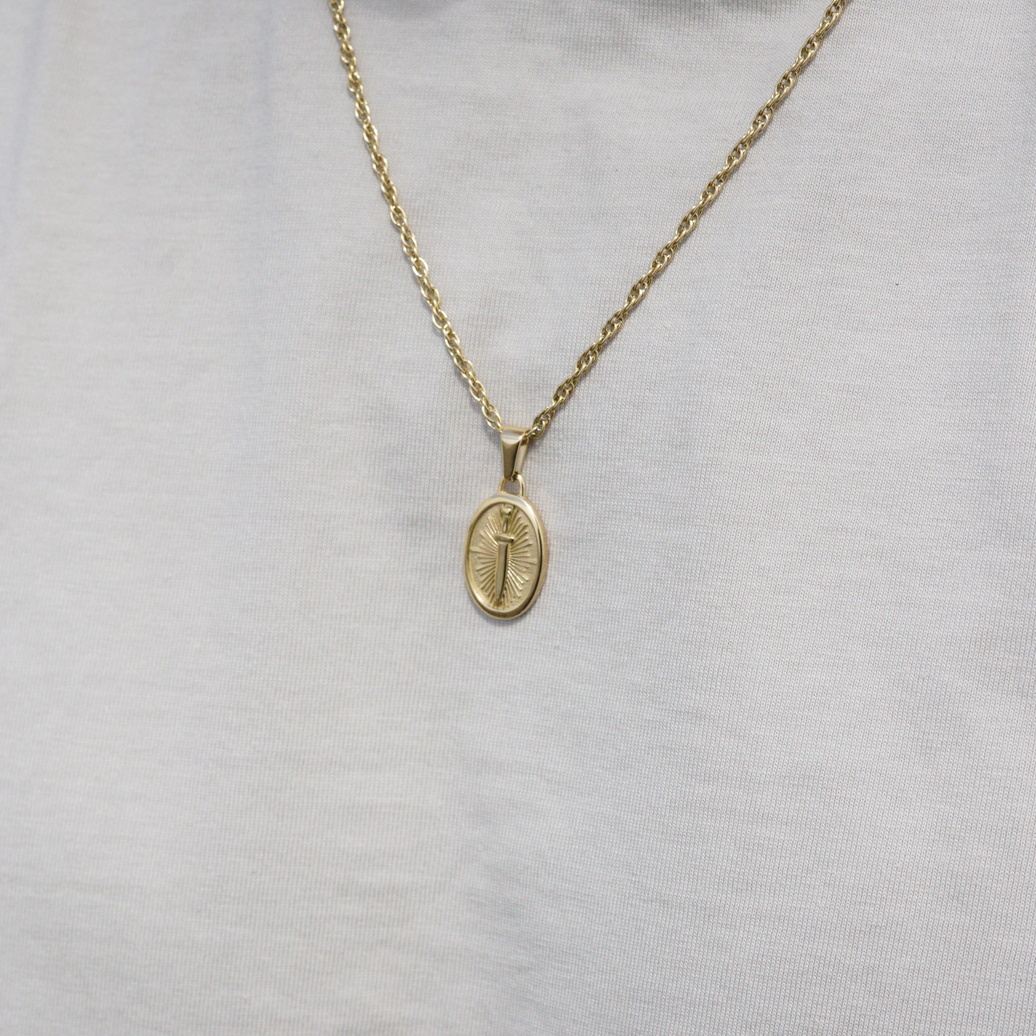 SWORD NECKLACE - GOLD TONE