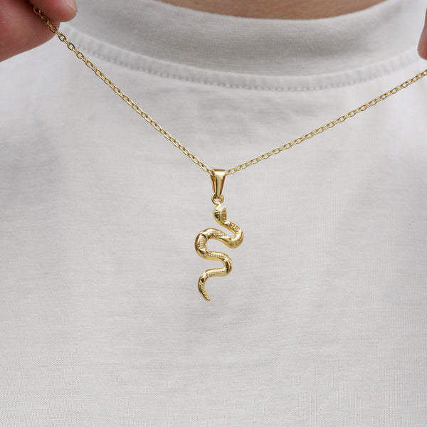 SNAKE HALSKÆDE - GULD