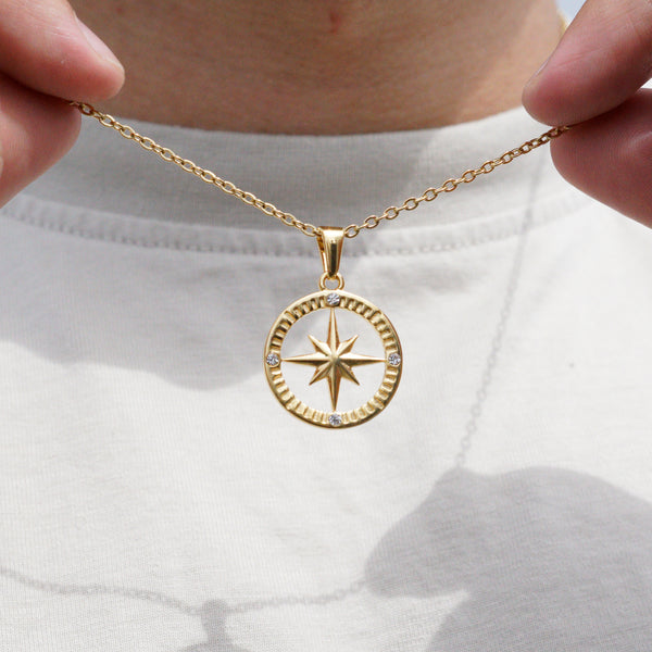NORTH STAR HALSKÆDE - GULD