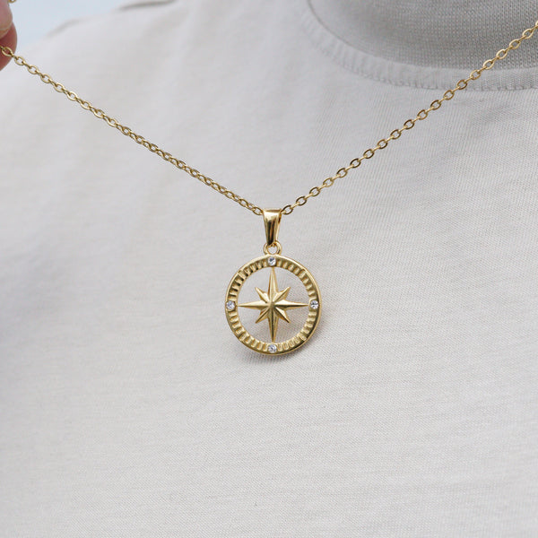NORTH STAR HALSKÆDE - GULD