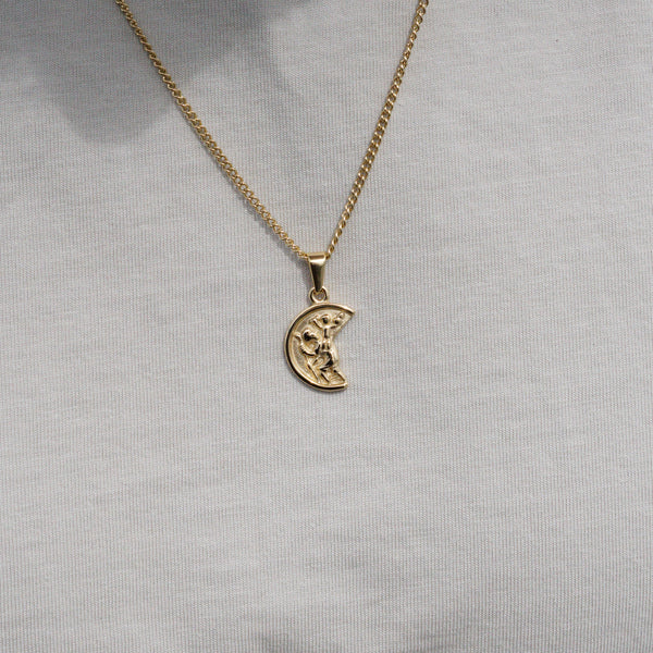 MOON HALSKÆDE - GULD