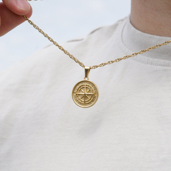 COMPASS HALSKÆDE - GULD