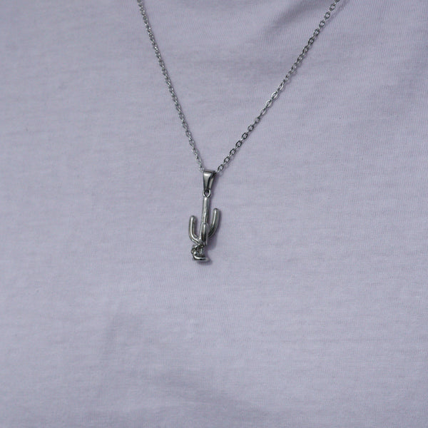 Cactus Halskæde - Sølvfarvet