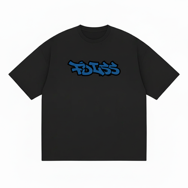 Emission Tee Box Fit - Sort/Blå