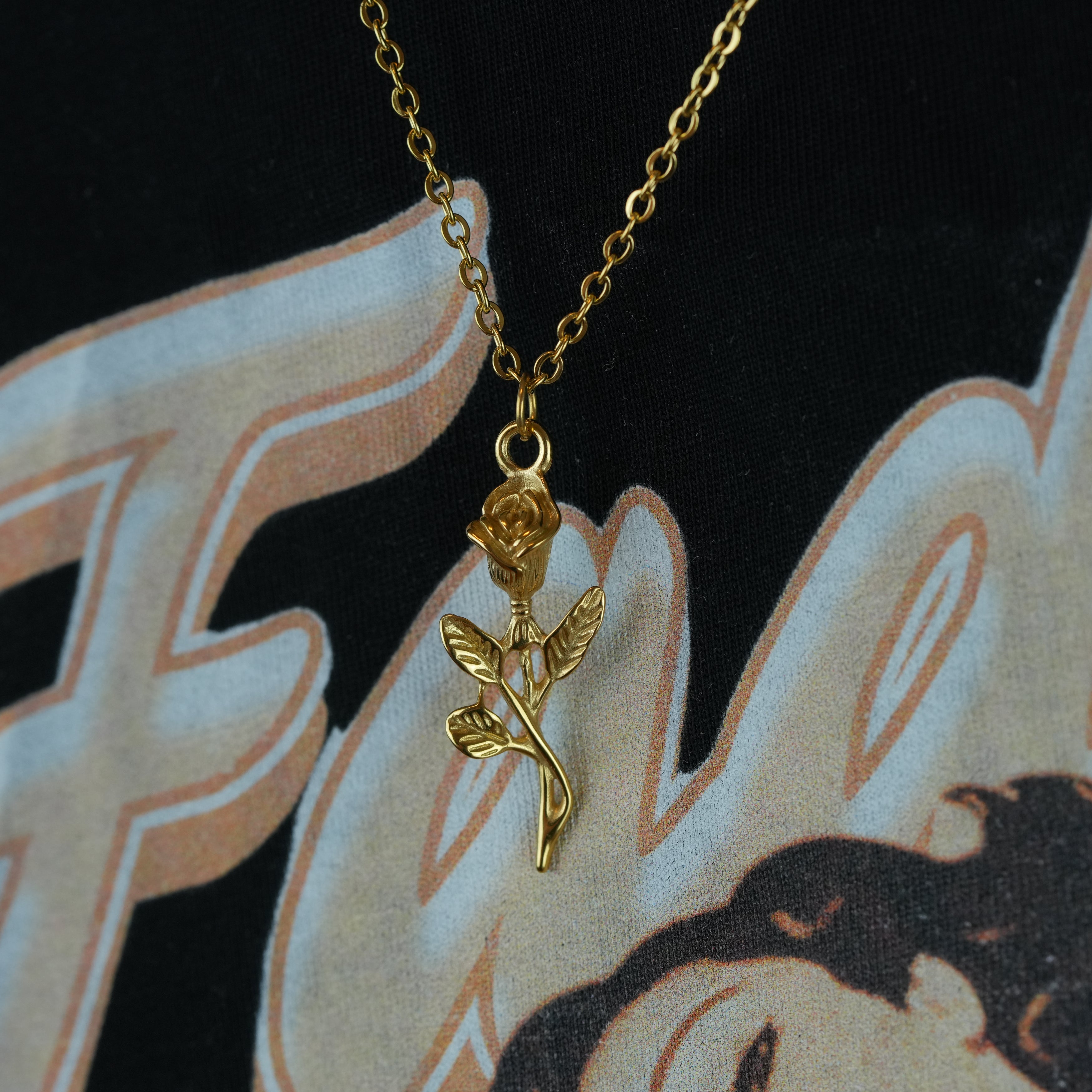 Fleur Halskæde – Elegant herrehalskæde i 18K guldbelægning 3 mm