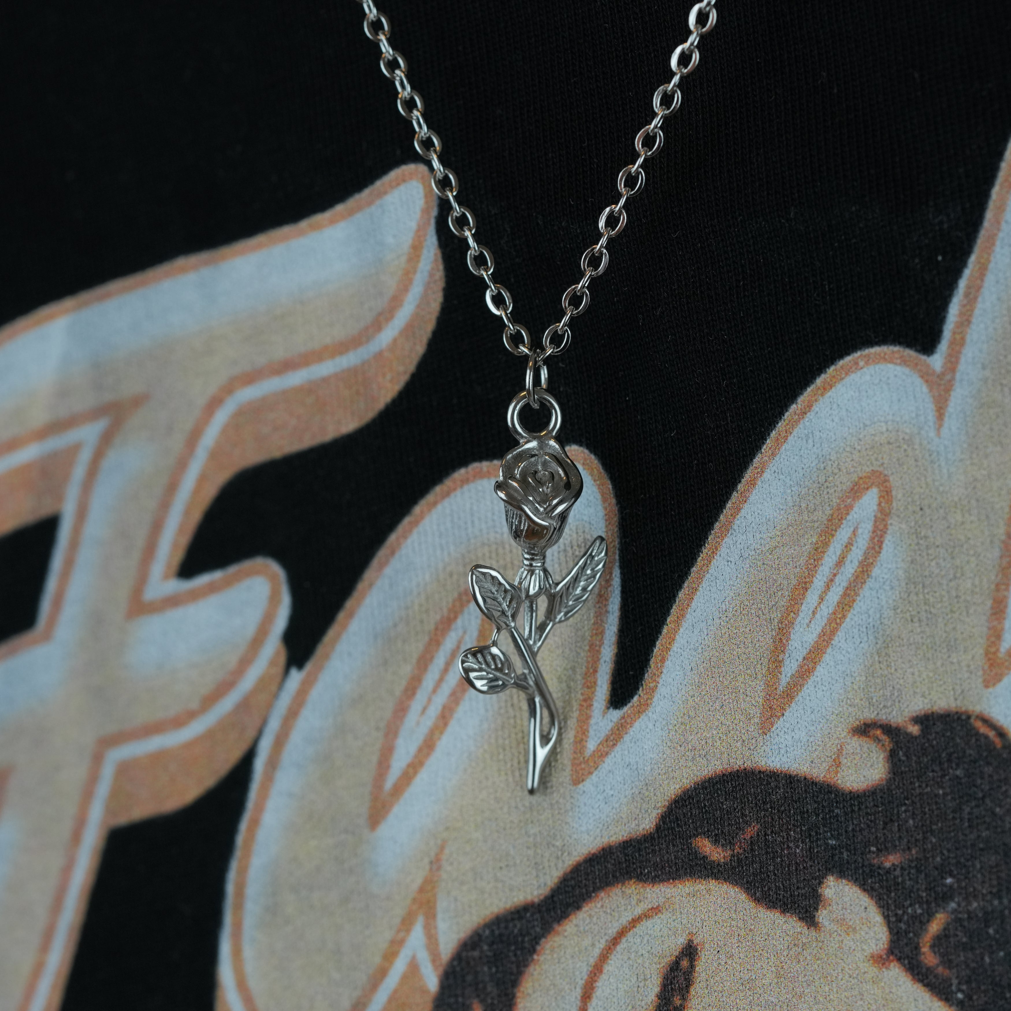 Fleur Halskæde – Elegant sølv halskæde til mænd