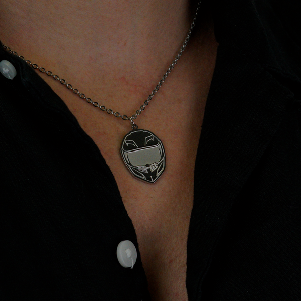 Helmet Halskæde - Sølvfarvet